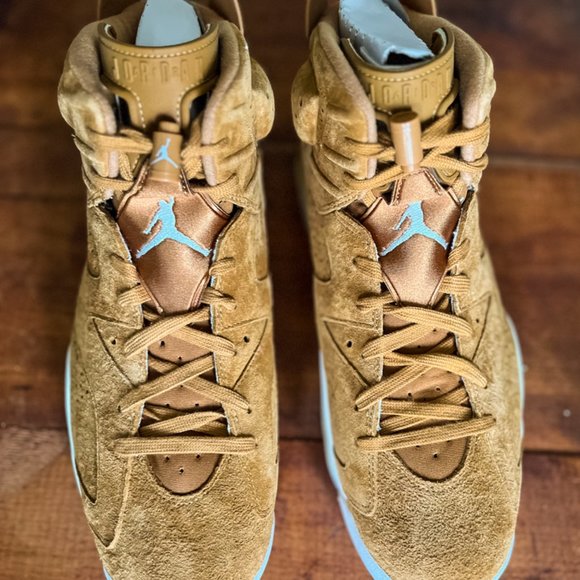 Nike Air Jordan 6 VI Retro Wheat Men’s Size 13 Golden Harvest - Picture 5 of 10